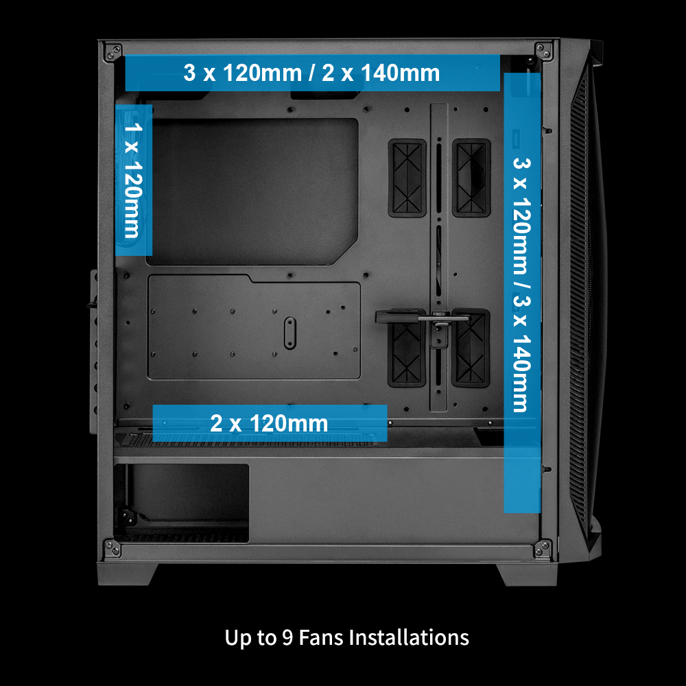 Enermax StarryKnight SK30 V2 - E-ATX Mid Tower PC Gaming